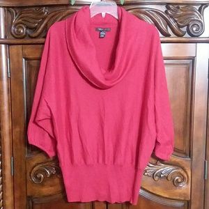 ⚘Red Style and Co Cowl neck sweater⚘